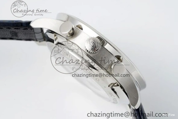 MIROTIME 0408 Portuguese Chrono IW3716 RSF 1:1 Best Edition Blue Dial on Black Leather Strap A RelaxedFit 7045